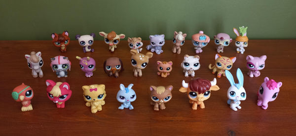 all of my lps lined up in three rows