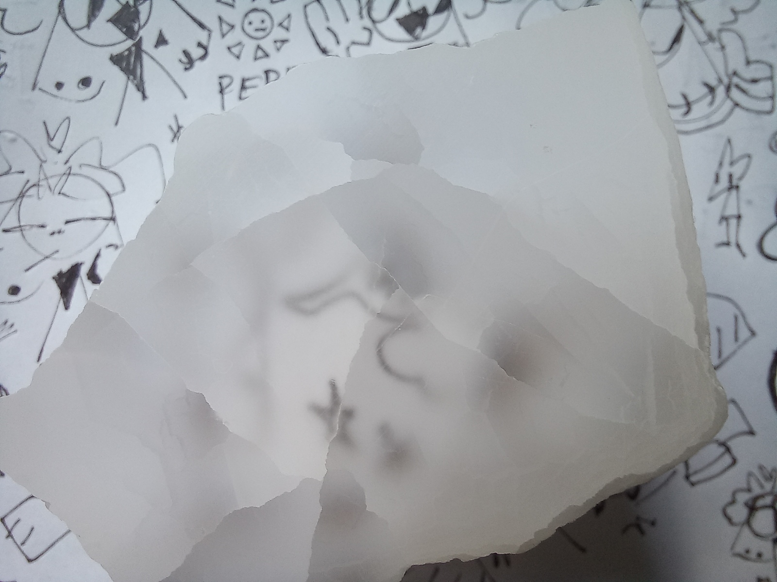 selenite on paper again
